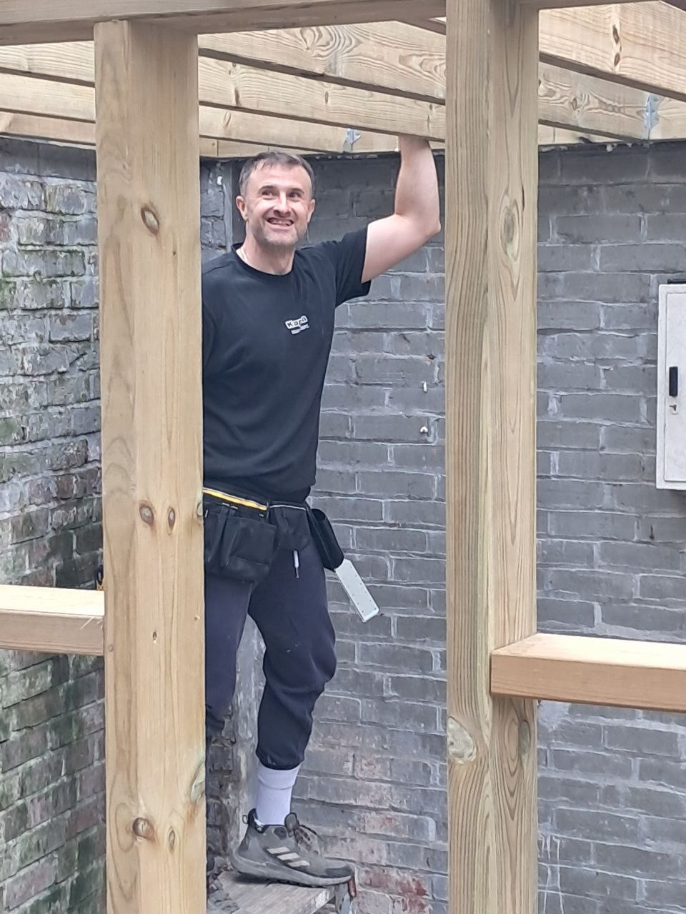 Martin from Dembek Construction on site
